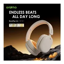 Diadema Inalambrica Oraimo Boompop Lite Ohp-317, 65h De Autonomia, Usb-c + Jack 3,5mm, Oro